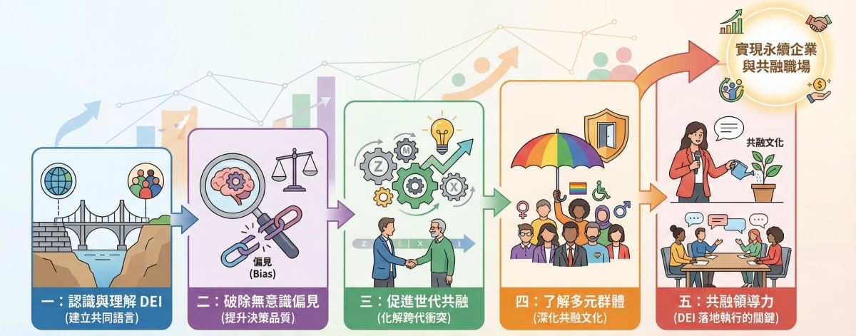2026 企業內訓首選：DEI 教育訓練的 5 大主題與效益全解析